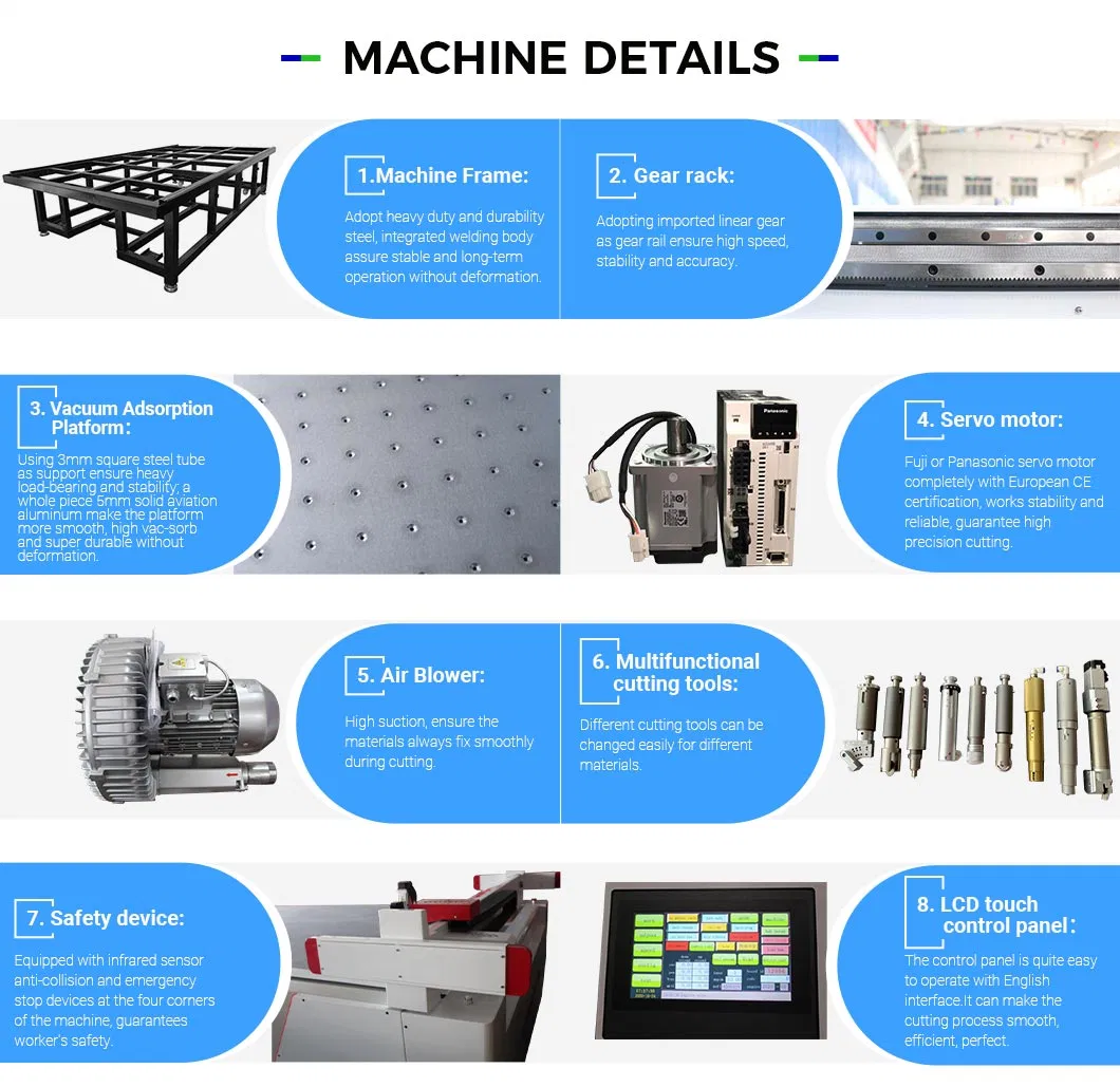 User Friendly Automatic CNC Digital Oscillating Sponge Automatic Knife Machine