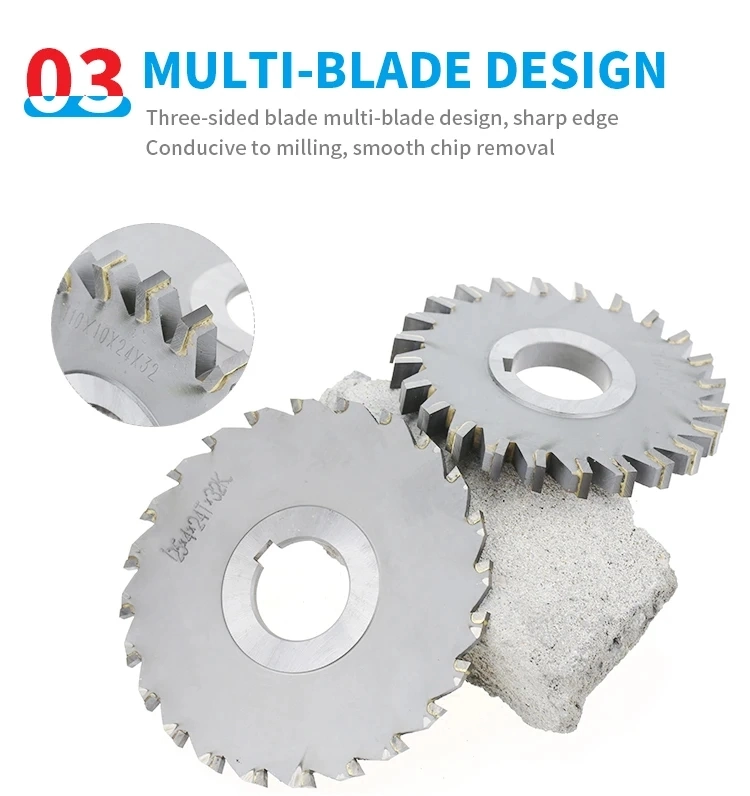 Factory CNC Solid Carbide Saw Blade Cutter for Steel, Aluminum