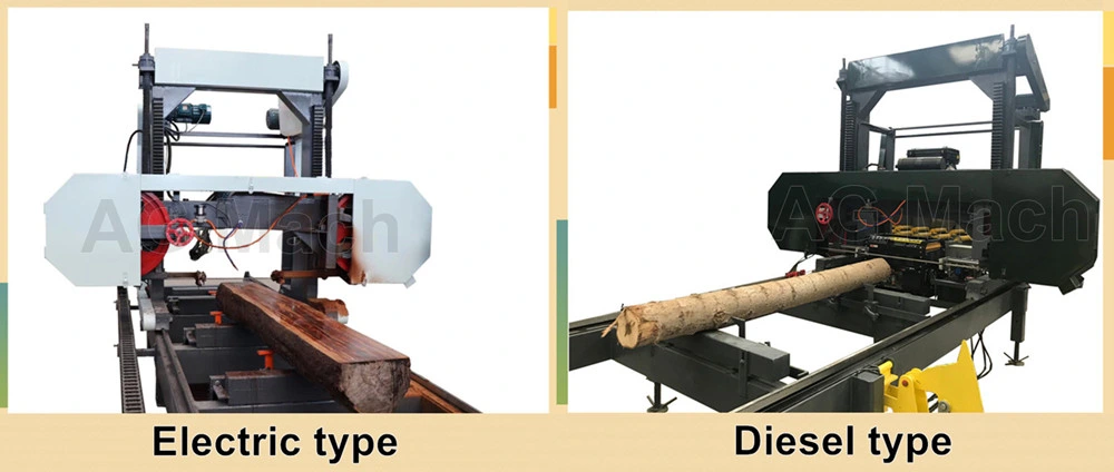 Woodworking Cutting Machines Chain Saw Automatic Wood Saw Machine Chain Saw Mobile Log Portable Bandsaw Sawmill Horizontal Portable Band Sawmill Machine