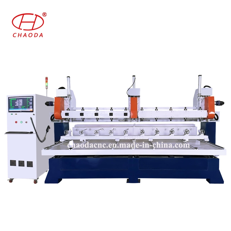 5 Axis Multihead CNC Machine for Furnitures Processing and Engraving