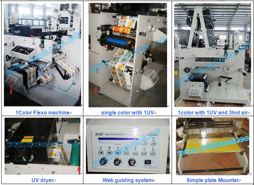 Narrow Web Flexographic Sticker Printing Machine with Die Cutting and Sheeting