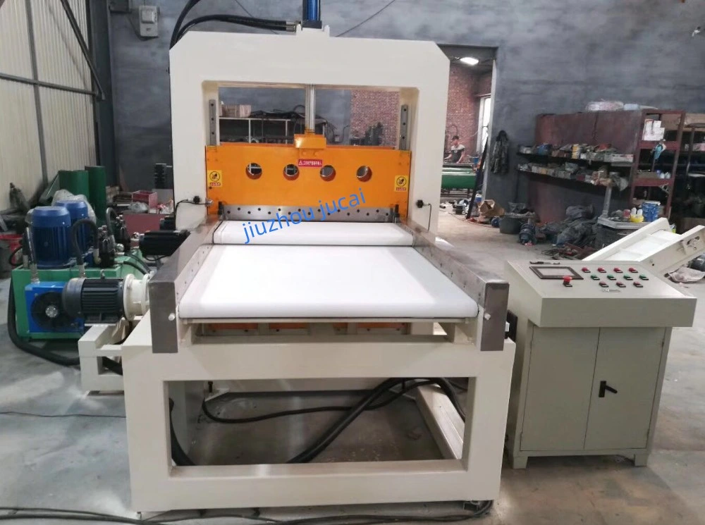 Hydraulic Vertical Guillotine Rubber Bale Cutter, Rubber Slab Cutter, Leather Rubber Blade Cutter Machinery, Plastic Film Cutter, Electric Rubber Cutter