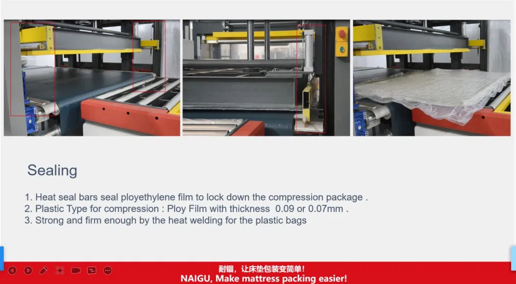 Automatic Memory Foam Mattress Vacuum Compressing Folding Rolling Wrapping Packing Processing Machine