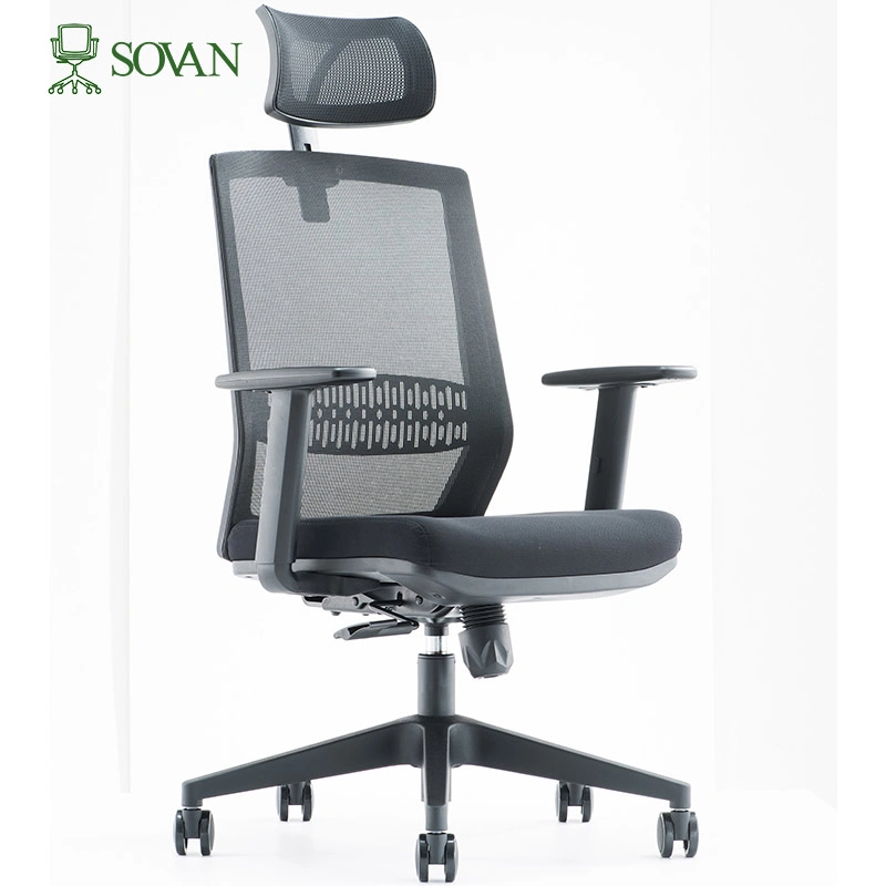 Escritorio De Oficina Factory Direct Adjustable Headrest Office Mesh Chair Computer Seating