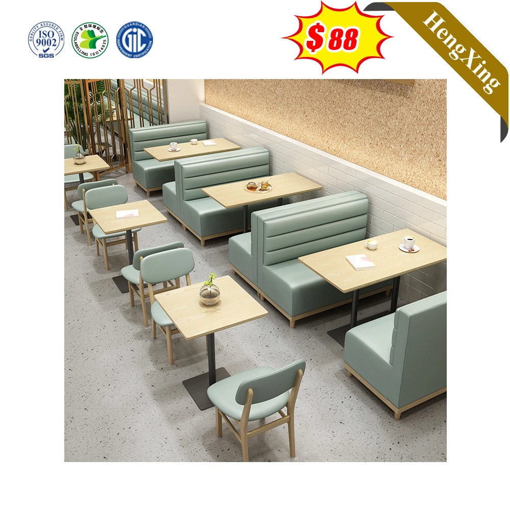 China Factory Leather 2-Seat Sofa Furniture Restaurant Booth Seating Restaurant Sofa Sets