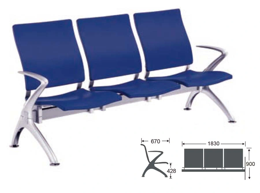 Airport Hospital Waiting Room Chair Office Chairs Metal Seating Bench Public Furniture