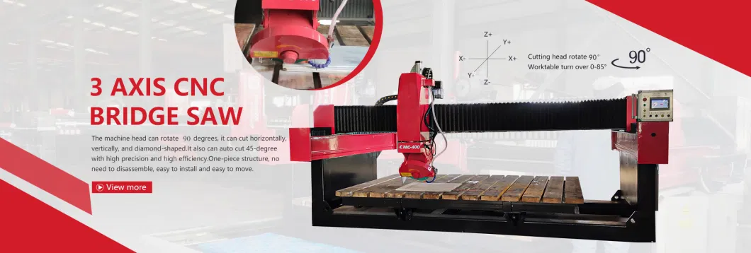 Granite CNC Revovling Double Blades Foam Cutting Stone Gangsaw Machine