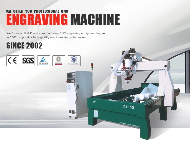 Factory Price 4 Axis CNC Router 1530 with Rotary Axis for Engraving Machine Made in China