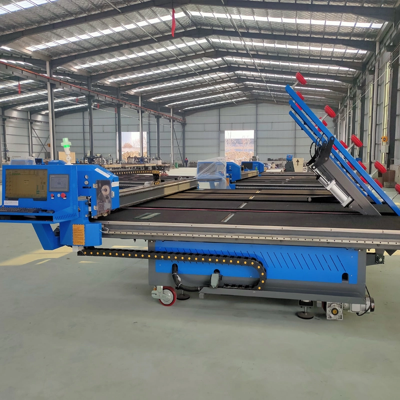 China 2023 High-Efficiency Automatic All in One CNC Glass Slab Stone Loading Cutting Breaking Table Machine Laminated Tempered Manufacturer