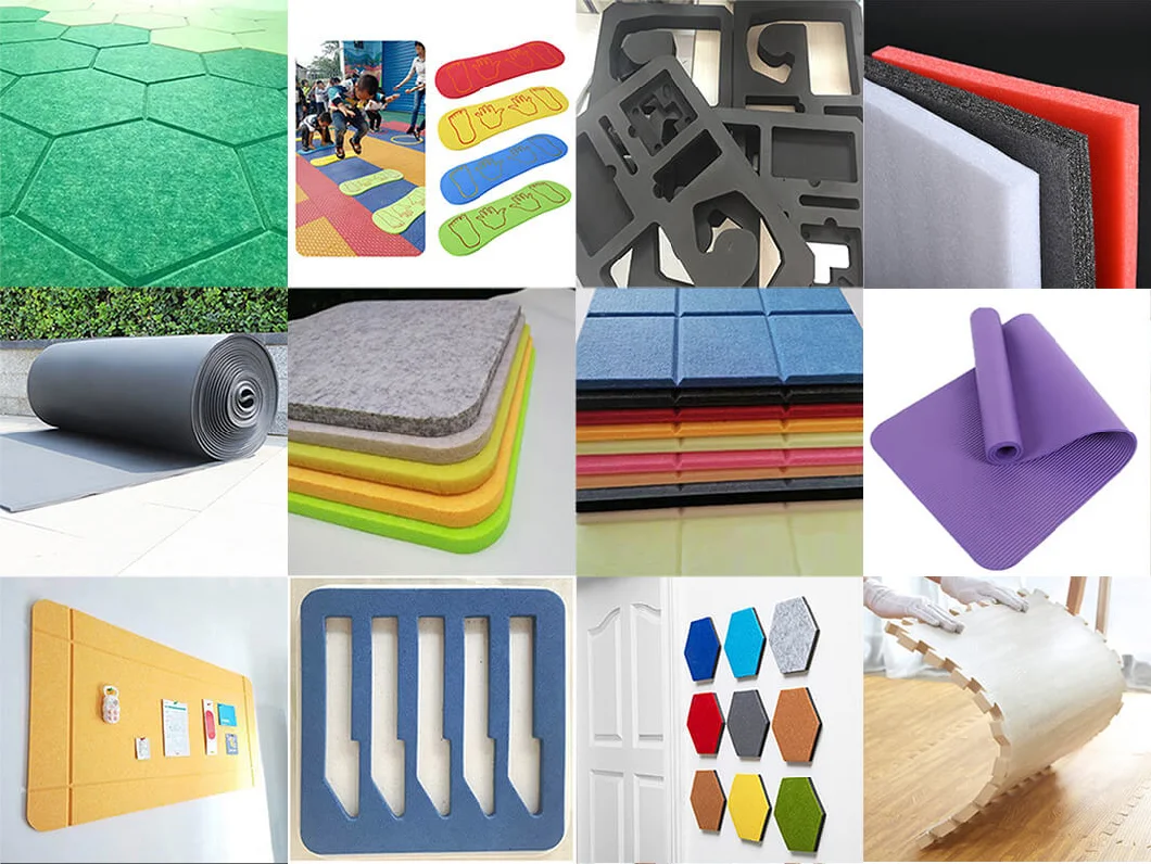 Polyester Fiber Felt Acoustic Panel Phenolic Foam Insulation Board Rubber Wool Cutter PE Pet XPS Plastic PVC Cotton CNC Knife Foams Cutting Machine