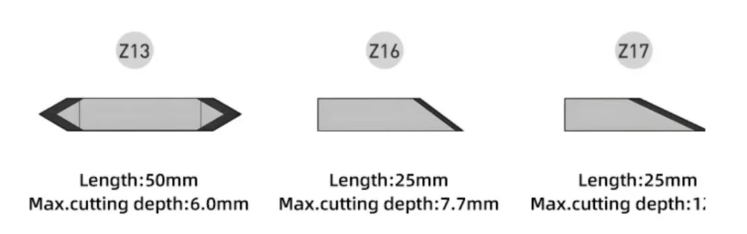 Good Price Tungsten Carbide Zund Cutter V Grooving for Cardboard/Foam Board/Rubber