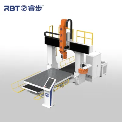  RBT no metálico 5 ejes CNC Madera/Fibra de carbono/Acrílico/plástico/ABS/PC/PE Modelo de perforación y. Centro de Maquinaria de Corte para la Industria de hojas de plástico gruesas
