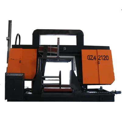  China Tipo Gantry horizontal banda de metal máquina de sierra hidráulica Semi-automático Máquina de corte de banda metálica