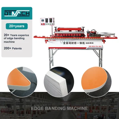  Carpintería PVC curva recta automática Bander pequeña borde de la máquina de bandas Recorte
