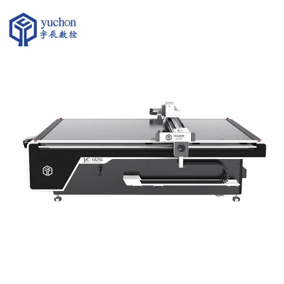Yuchen CNC maquinaria productos al aire libre en el interior de espuma de PVC Textil de prendas de vestir la mesa de corte vibra con la cuchilla de corte