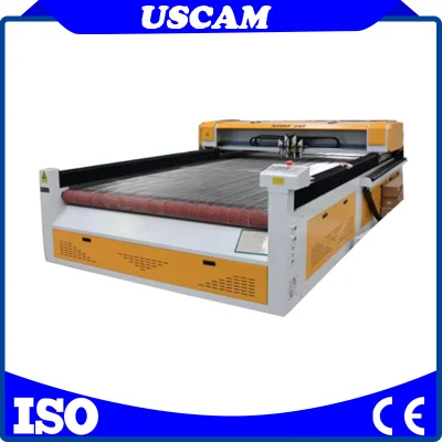  El doble de los Jefes 4 Jefes 1325 100W CNC de alimentación automática de corte láser Corte por láser máquina láser de CO2 para tela cuero funda de asiento de coche