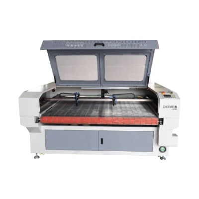  Cortadora láser de tela de corte automático de 80W y 100W, cortadora láser de CO2 para camiseta de Jeans con sistema de alimentación automática