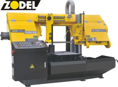  Ofertas mensuales eléctrico de alta precisión vertical horizontal Semiautomática de tubo de hierro de acero haz pequeño precio de corte de metal la banda de la máquina de sierra para metal H-7040