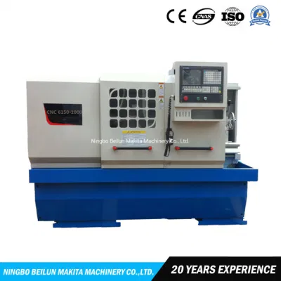  Horizontal de gran calibre de cama plana de corte de metales torno giratorio automático CNC máquina