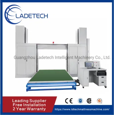  Contorno CNC Máquina de corte de espuma de blade horizontal con mesa rotativa