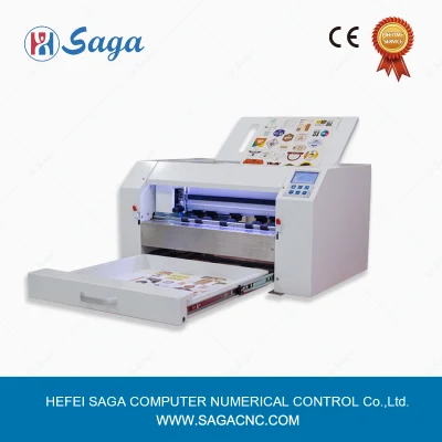  Máquina de corte automático con posicionamiento de sensor CCD y alimentación automática de hojas.