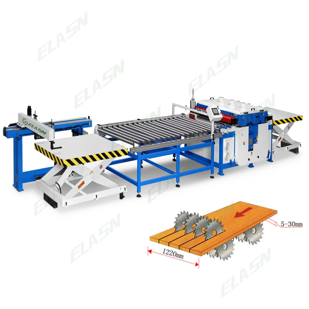 MDF Board Multiple Rip Saw Solid Wood Panel Saw Multiple Blade Rip Saw Machine Wood Plank Cutter for Sale