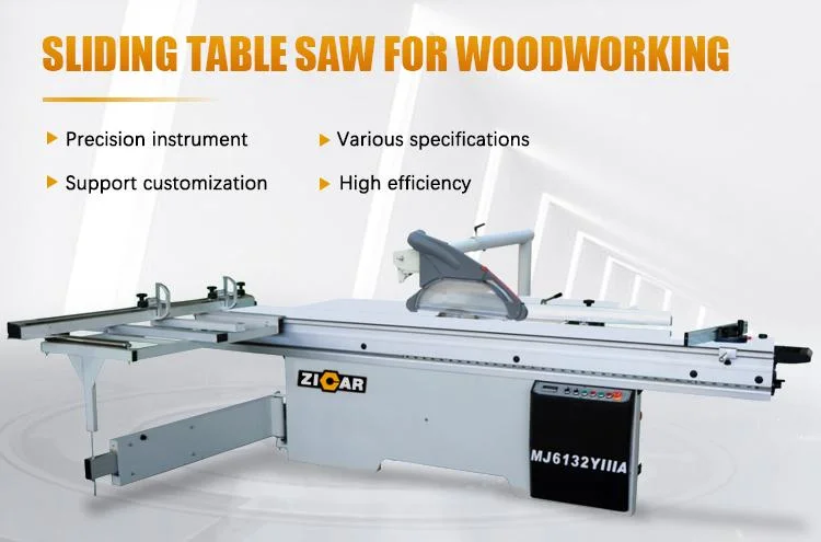 ZICAR mdf melamine board cabinet sliding table saw woodworking 45 90 degree panel saw with scoring blade