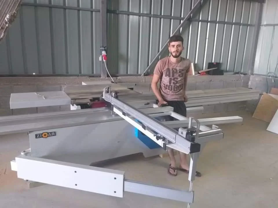 ZICAR 45 degree 1800/2600/3200mm woodworking precision wood plywood mdf cutting panel saw machine sliding table saw for furniture