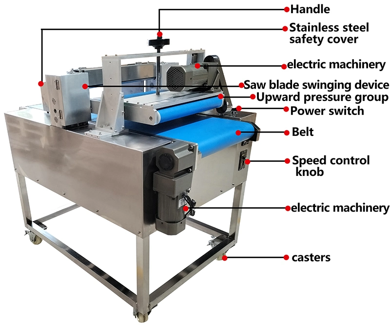 Bakery Equipment Sponge Cake Horizontal Cutter Machine Commercial Bread Slicer Hamburg Horizontal Cutting Machine