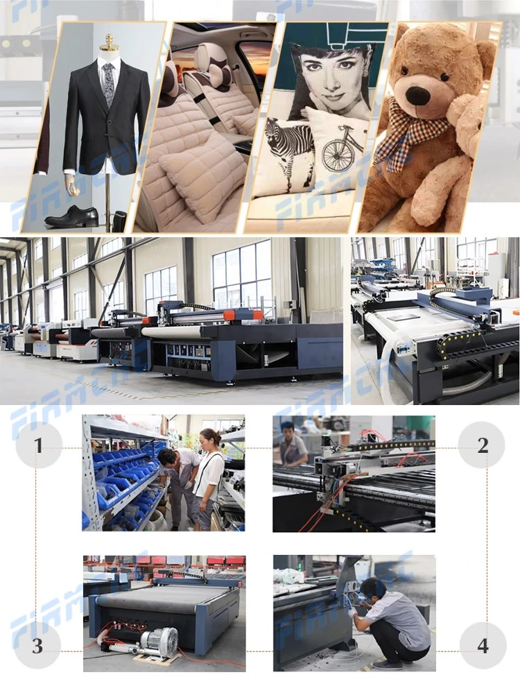 Factory Price Sofa Garments Bags Automatic Leather Fabric Oscillating Cutting Machine