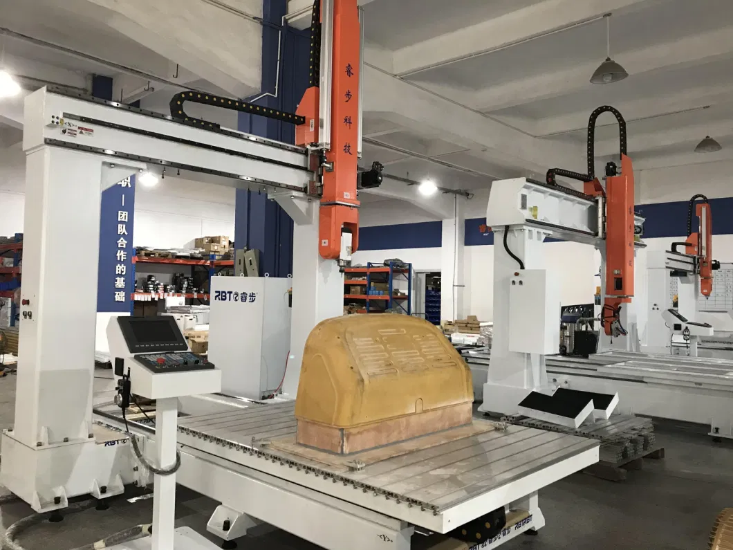 5 Axis 3D EPS Foam Plastic Wood Rotary CNC Router Machine for Furniture Sofa Sculpture Statue