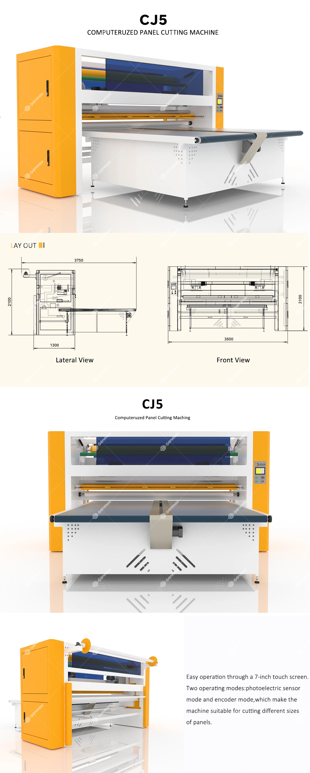 Computerized Mattress Non-Woven Fabric Panel Cutting Machine Cj5