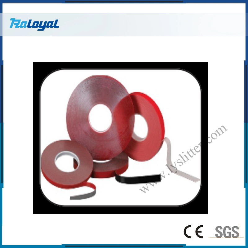 Single Shafts Round Blade BOPP Tape, Masking Tape, Duct Tape, Aluminum Tape, Pept Tape, Double-Sided Log Roll Slitting Machine with Factory Price