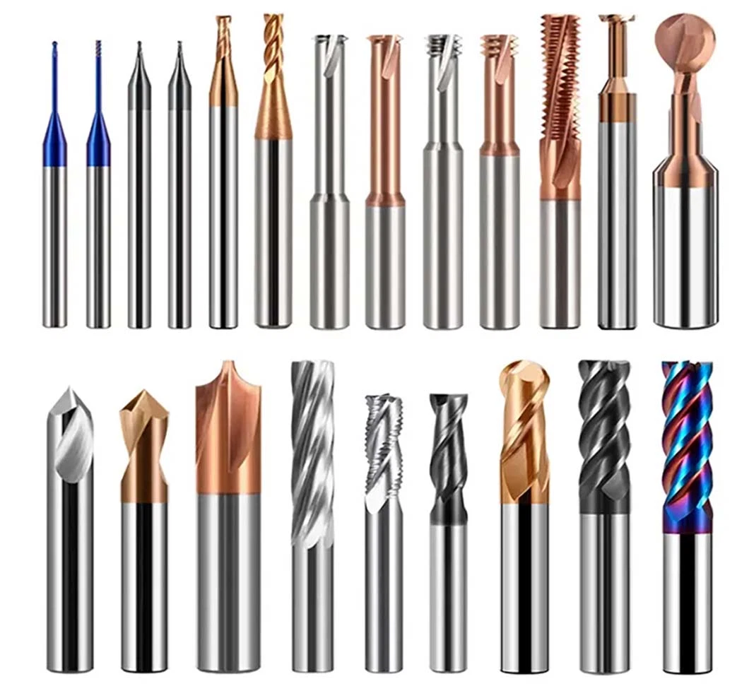 High Performance 2 Flute Compression End Mill CNC 2/3f Machines Tools 2 Blade Aluminum Milling Cutter 2 Flute End Mills Cutters HRC55 Milling Cutters