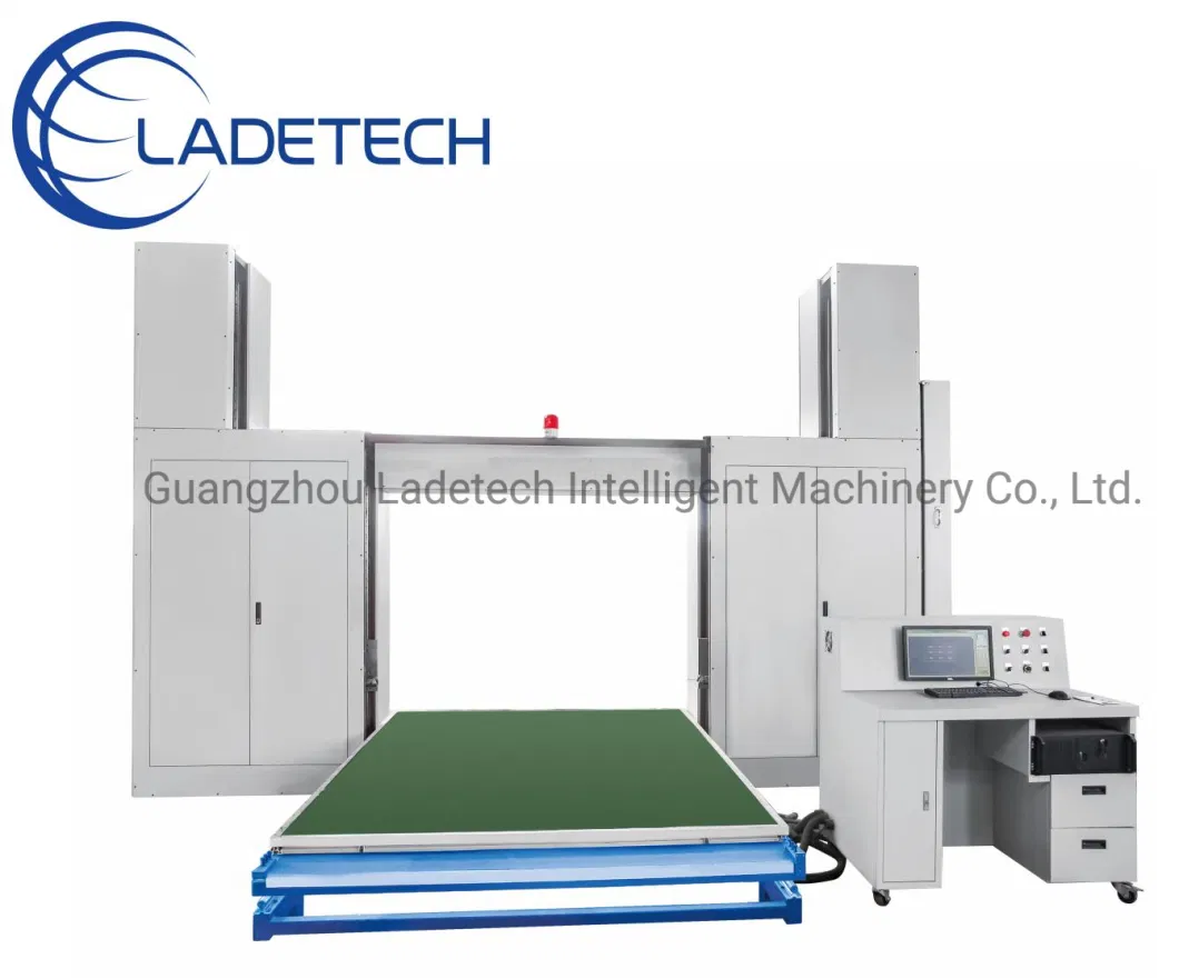 CNC Contour Horizontal Blade Foam Cutting Machine With Rotatory Table