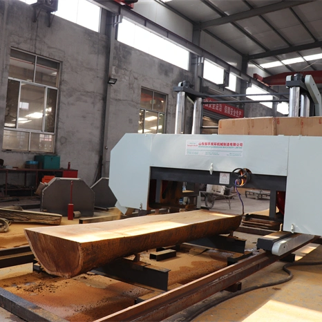 Sawmill World Heavy Duty Horizontal Band Saw Portable Bandsaw Woodworking Machinery Wood Logs Cutting Machine