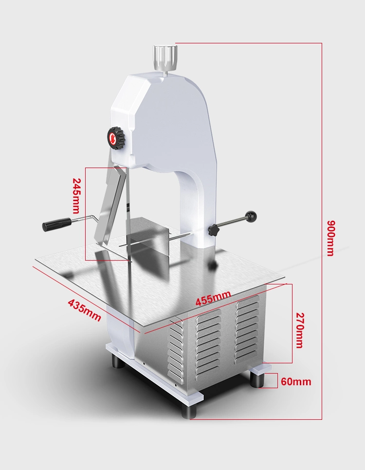 Hr-300A Home Use Commercial Butcher Chicken Metal Cutting Band Saw Meat and Bone Cutting Machine