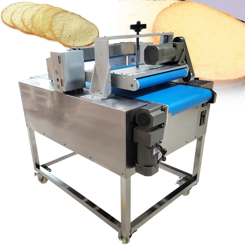 Bakery Equipment Sponge Cake Horizontal Cutter Machine Commercial Bread Slicer Hamburg Horizontal Cutting Machine