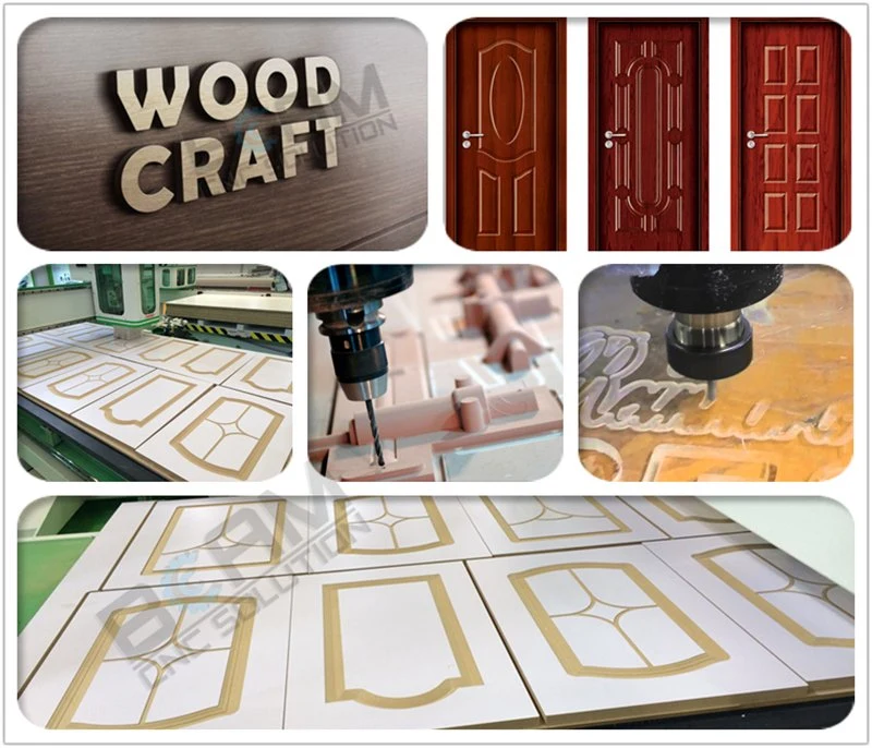 3D CNC Router Machine for Woodworking Cutting Advertising Making 1325 Wood Door Carving 4 Axis Furniture Designs Acrylic Foam PV MDF Engraving CNC
