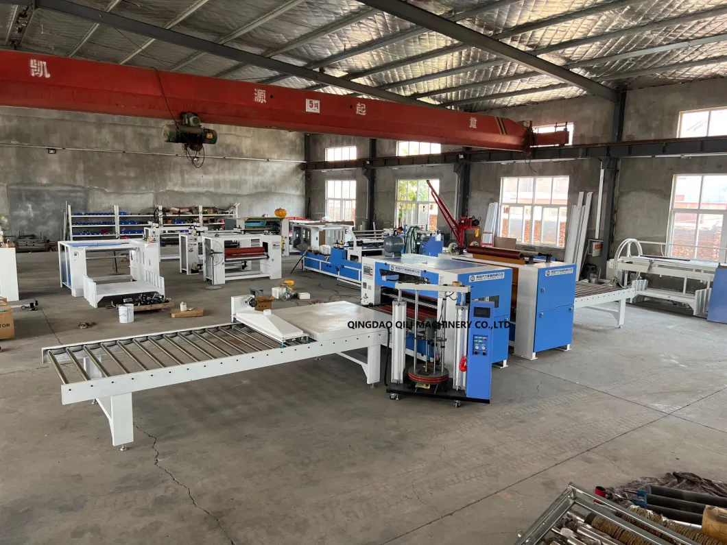 Panel Furniture Factory Woodworking Processing Line High Speed PUR Hot Melt Glue Laminating Machines