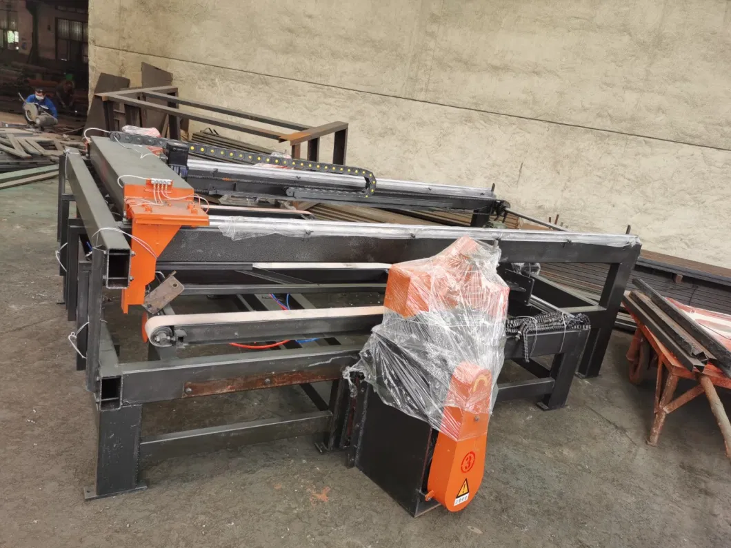 Full Automatic Four Edge Plywood Trimming Cutting Saw Machine Used for Plywood /Furniture Factory with CE/SGS