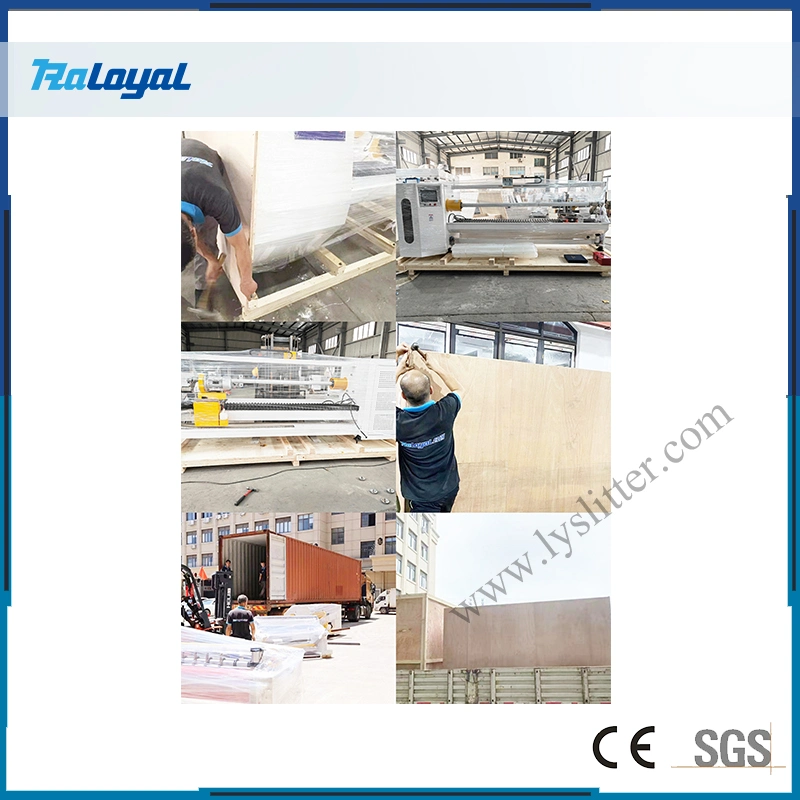 Single Shafts Round Blade BOPP Tape, Masking Tape, Duct Tape, Aluminum Tape, Pept Tape, Double-Sided Log Roll Slitting Machine with Factory Price
