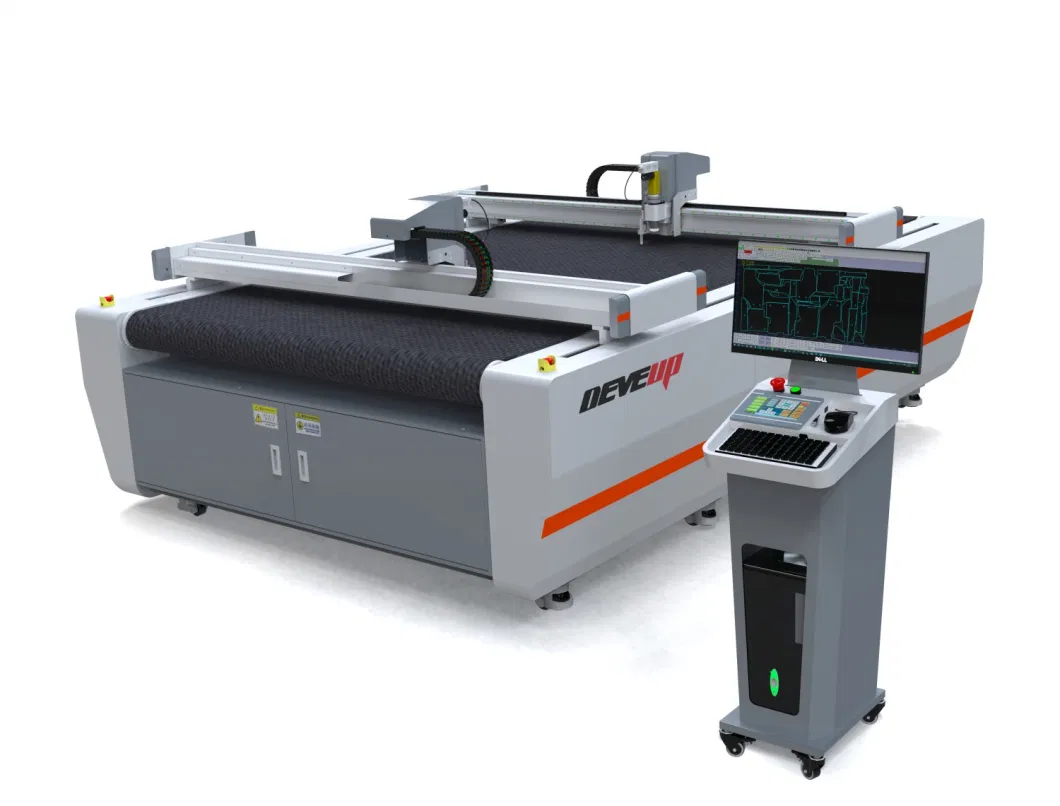 Double-Headed Asynchronous CNC Oscillating Knife Cutting Machine for Leather PU Fabric Fibgerglass Cloth Aramid Fibre Carbon Fiber