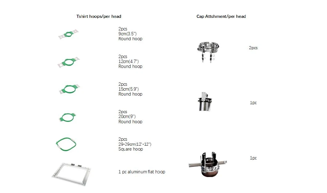 Quality 8 Head Embroidery Machine with Trimmer