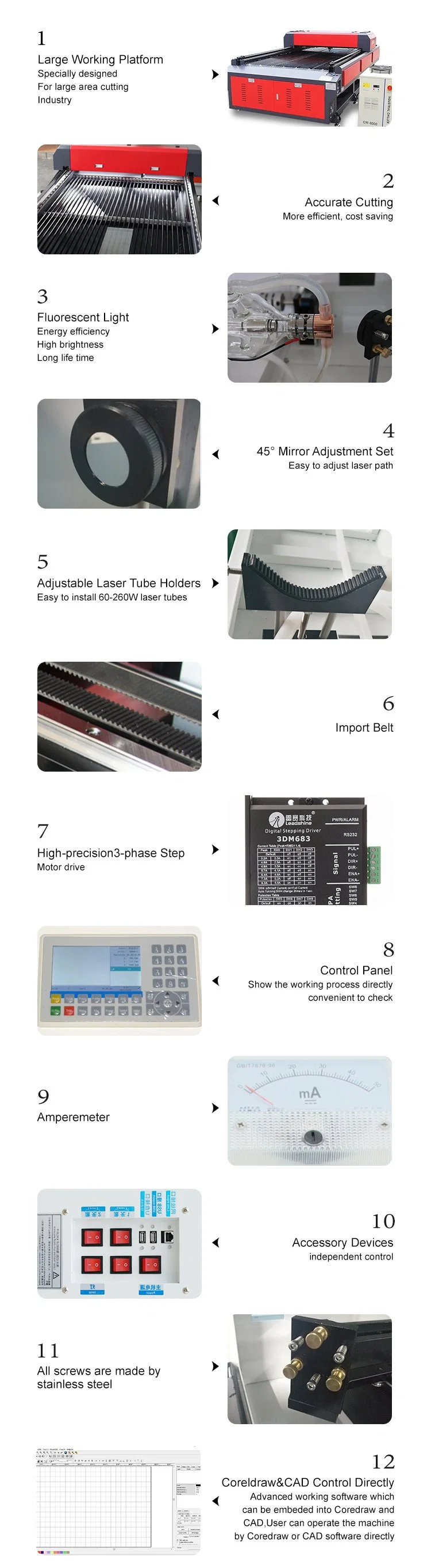 Lihua 1325 Foam Wood Die Board Laser Cutting And Engraving Machine