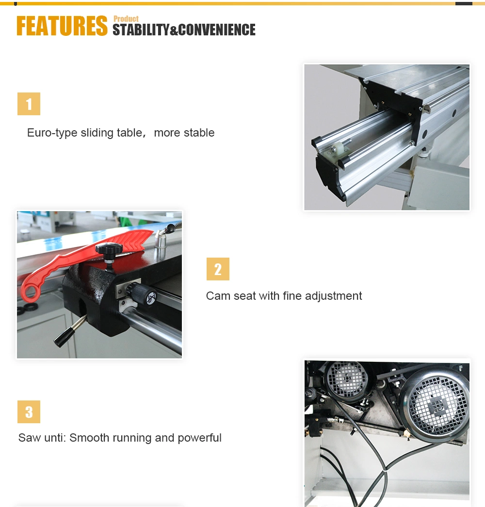 ZICAR furniture carpenter making cabinet melamine mdf board sliding table panel saw for cutting wood