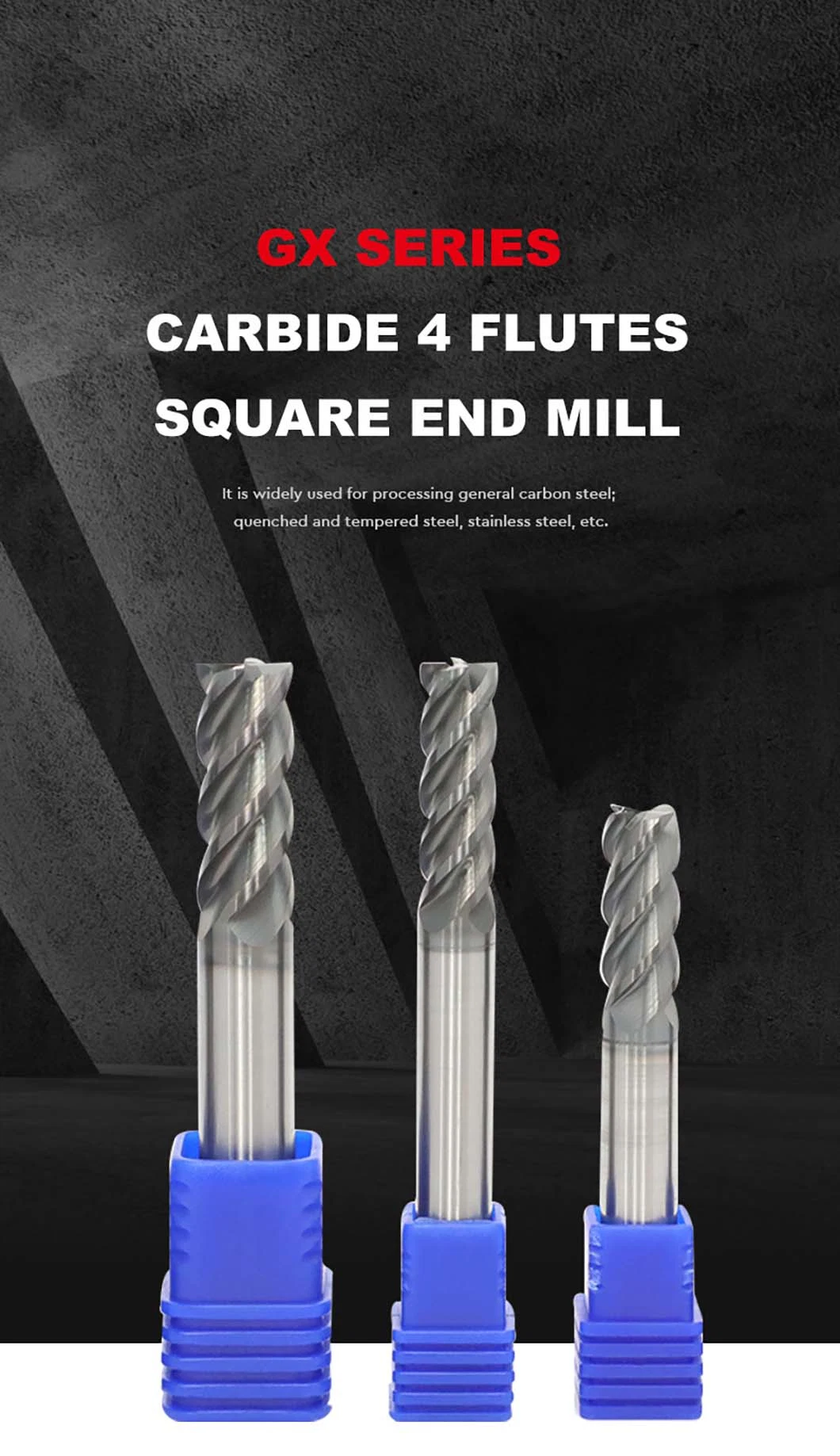 High Performance 2 Flute Compression End Mill CNC 2/3f Machines Tools 2 Blade Aluminum Milling Cutter 2 Flute End Mills Cutters HRC55 Milling Cutters