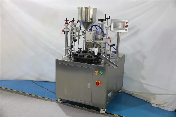 Spot Direct Selling Automatic Hose Toothpaste Plastic Hose Tail Filling Trimming and Sealing Machine with Factory Price