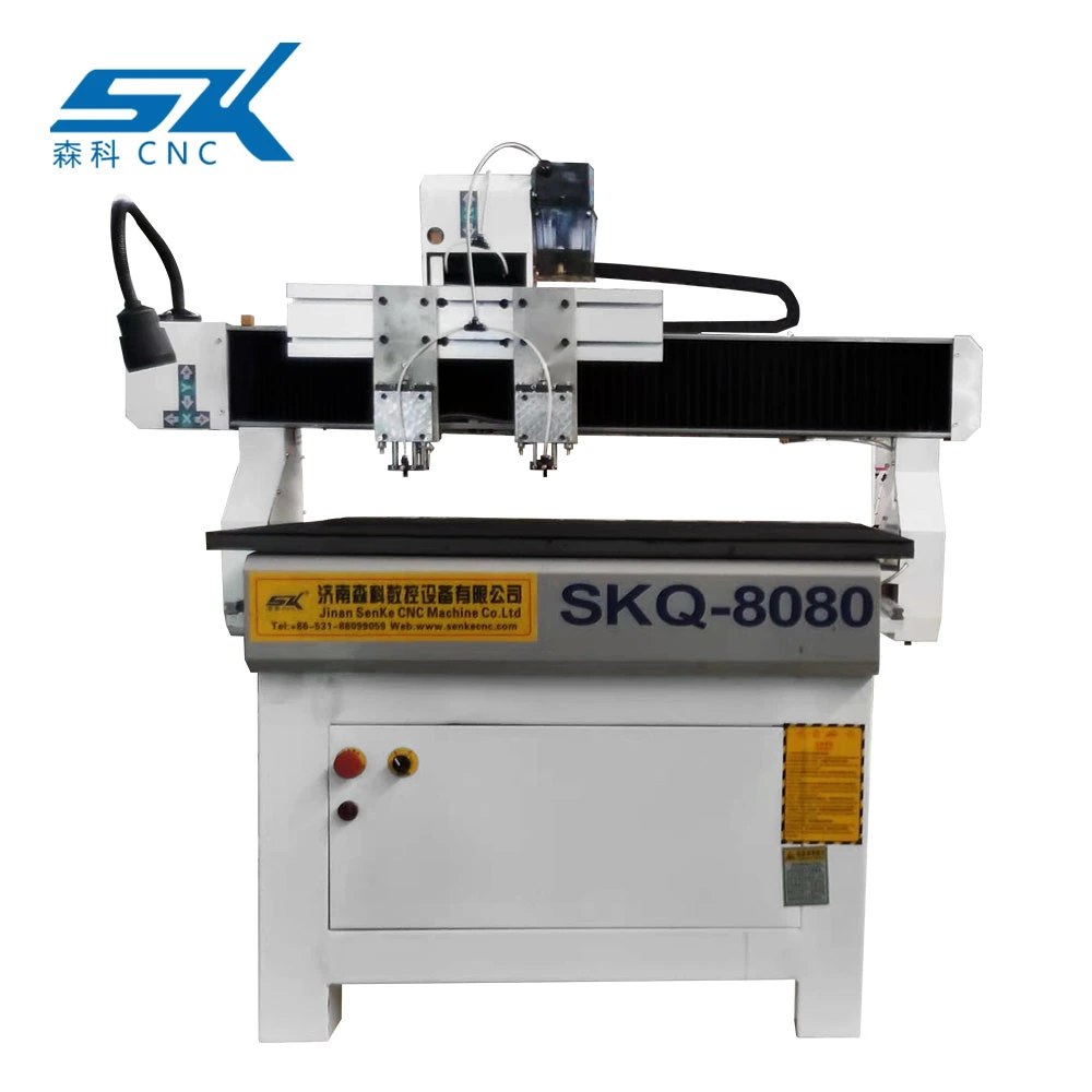 Double Cutting Heads Automatic Glass Circle Cutting Machine 8080 CNC Glass Cutting Machine Price Glass Diamond Blade Cutter