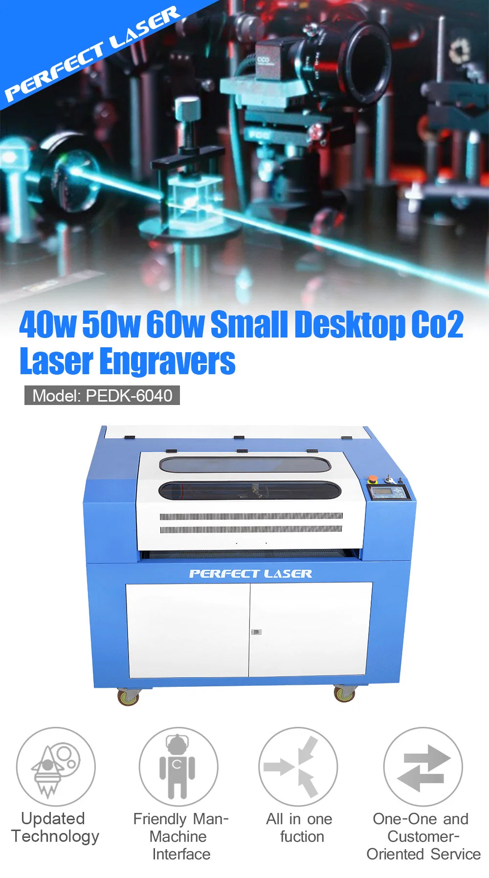 CO2 Laser Cutting Engraving Machine for Wood Furnitures